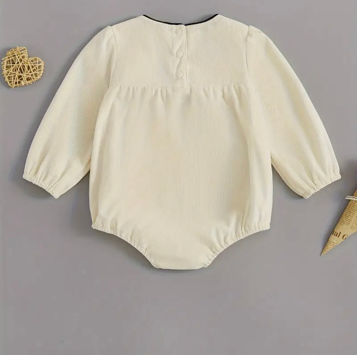 Big Bow Detail Baby Dress 6-12mo