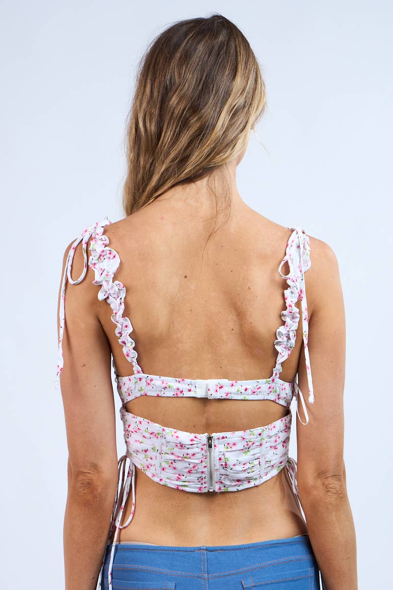 Elsie Floral Corset Top