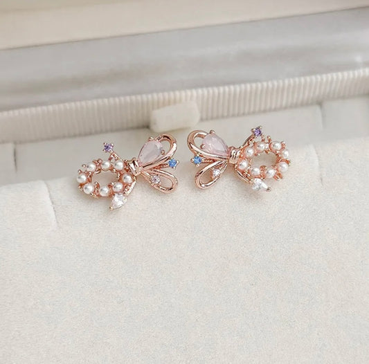 Exquisite Delicate Bowknot Earrings -  - essecoco