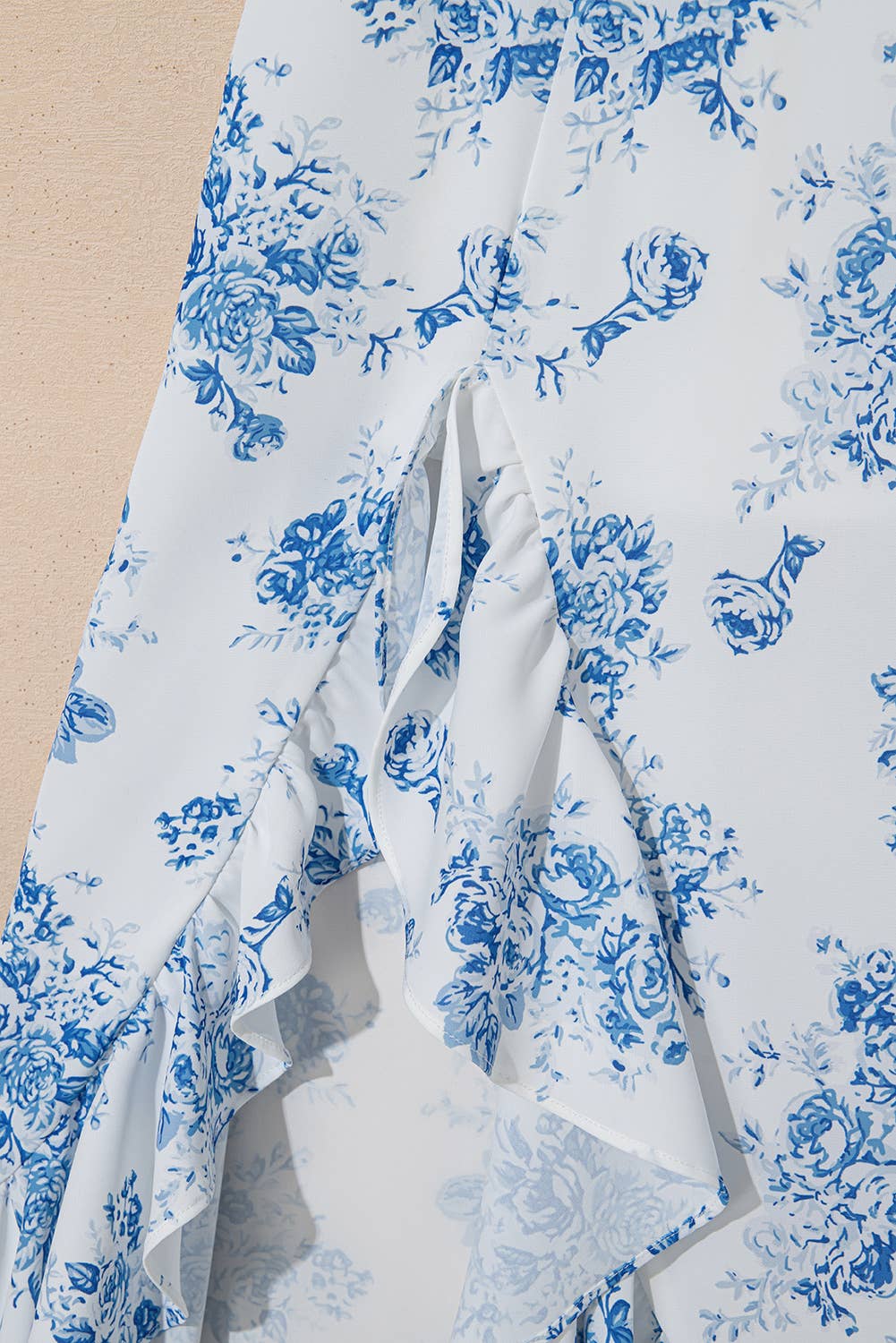 Avery Floral Ruffle Split Maxi Skirt