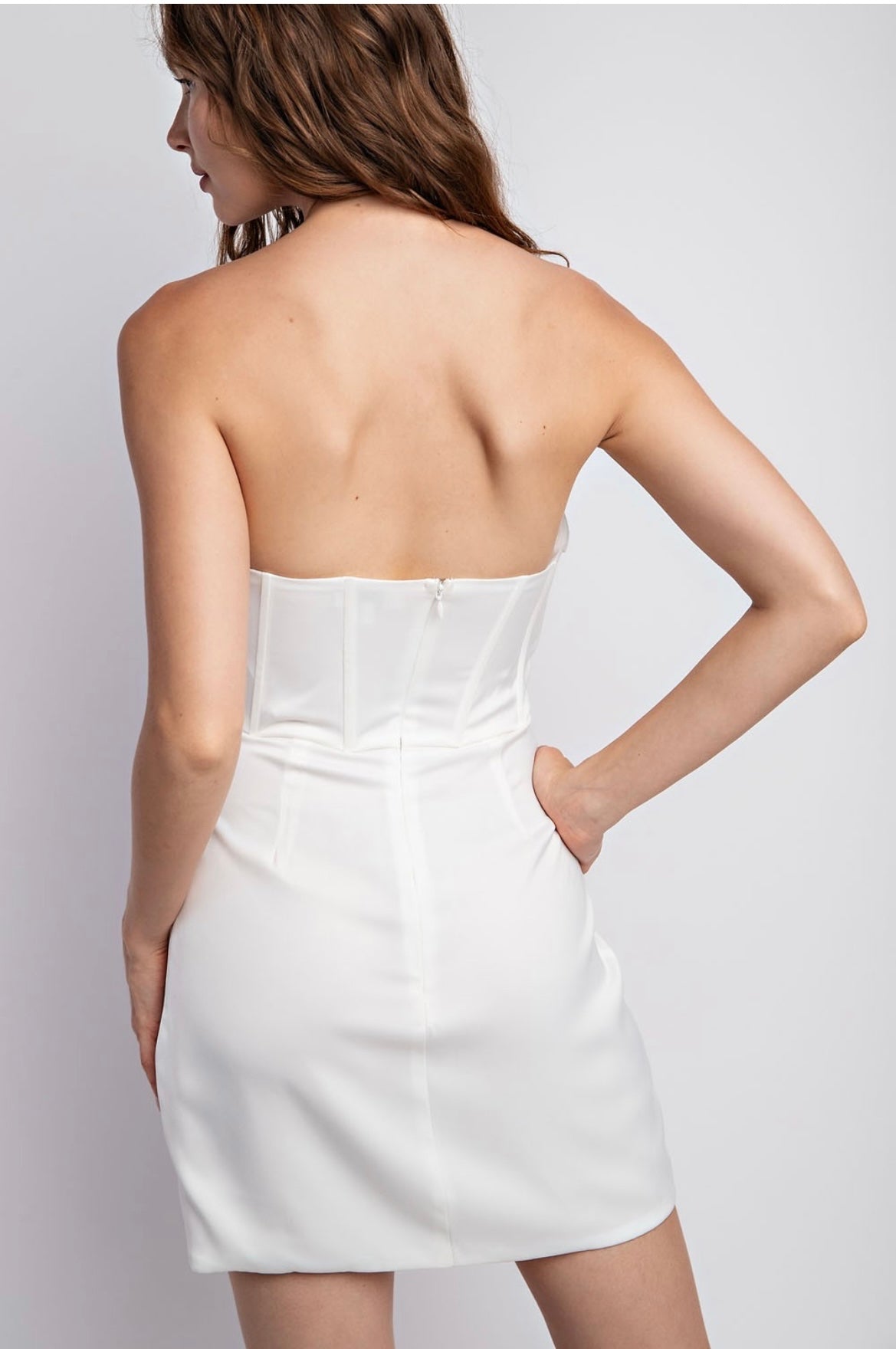 Dreya Draped Corset Mini Dress - Mini Dress - essecoco