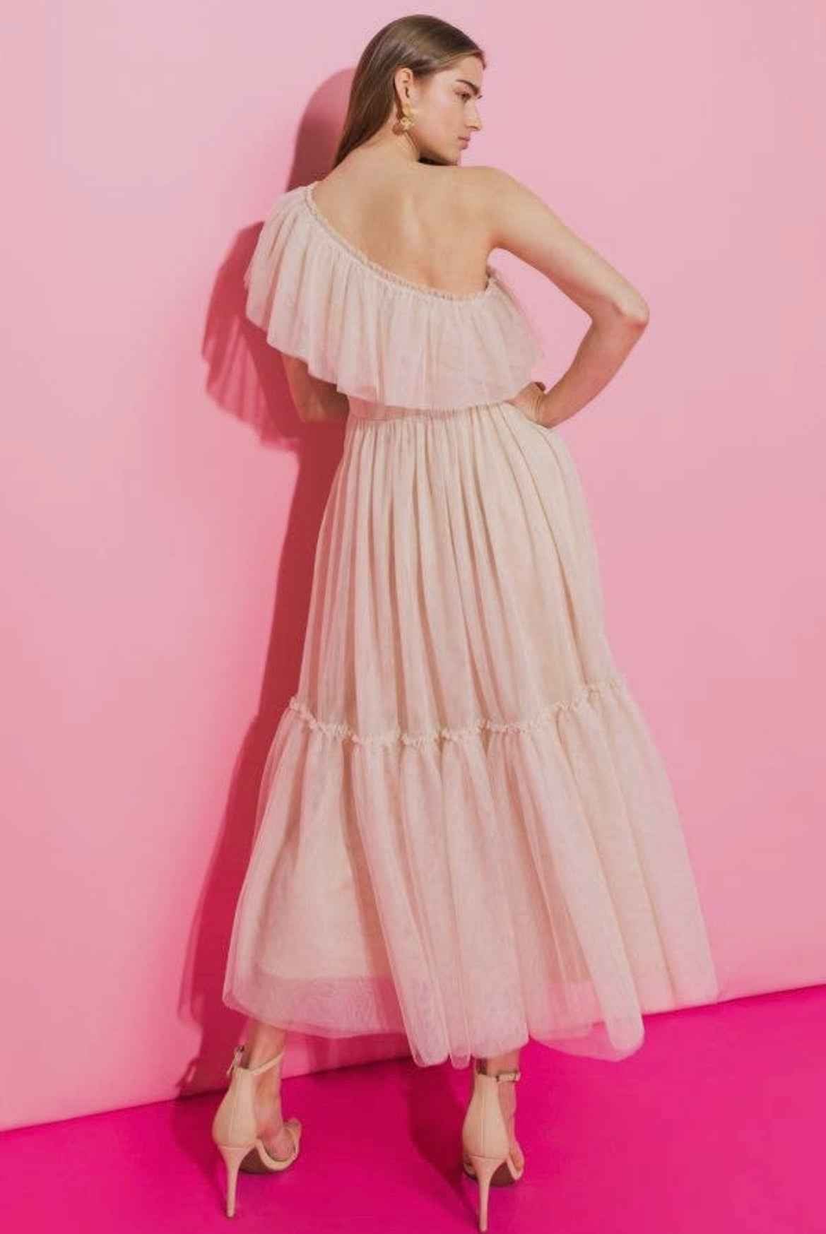 Calla One Shoulder Tulle Dress