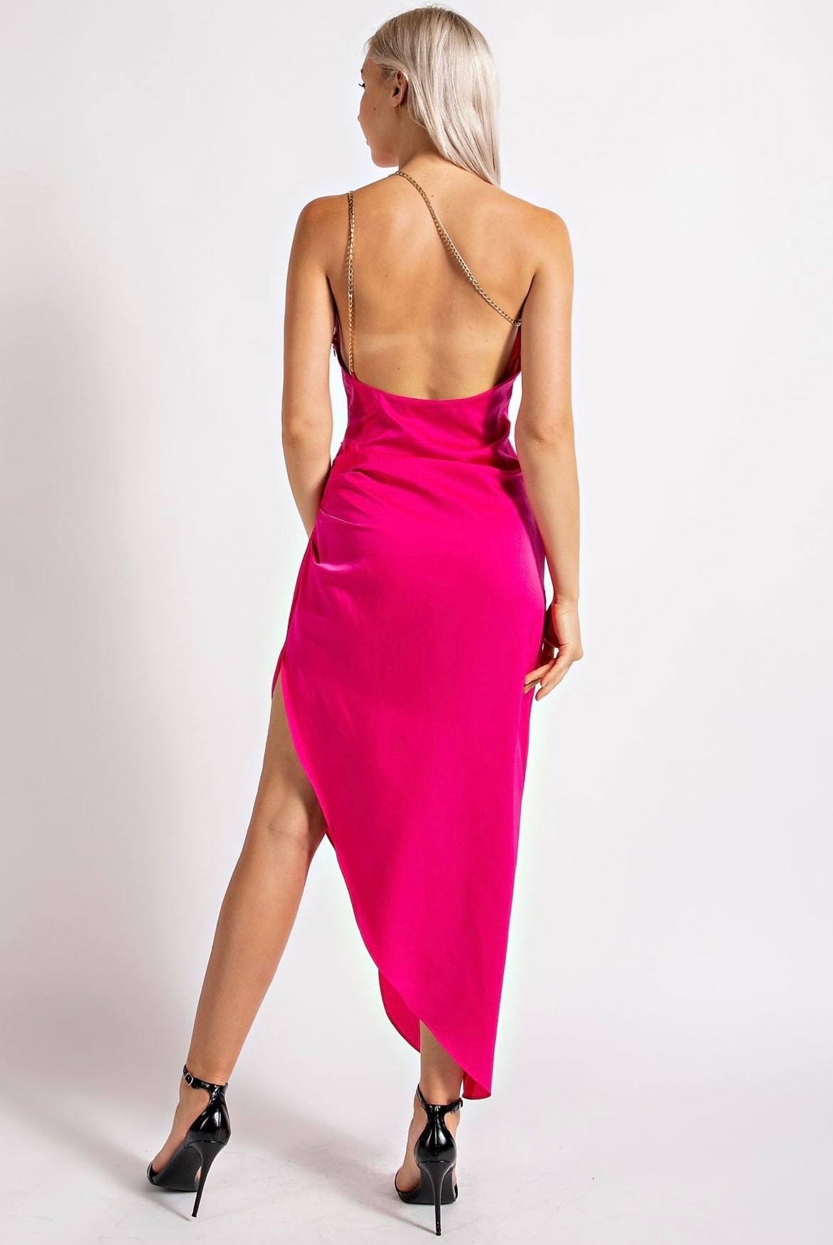 Danielle Satin Maxi Dress - Maxi Dresses - essecoco