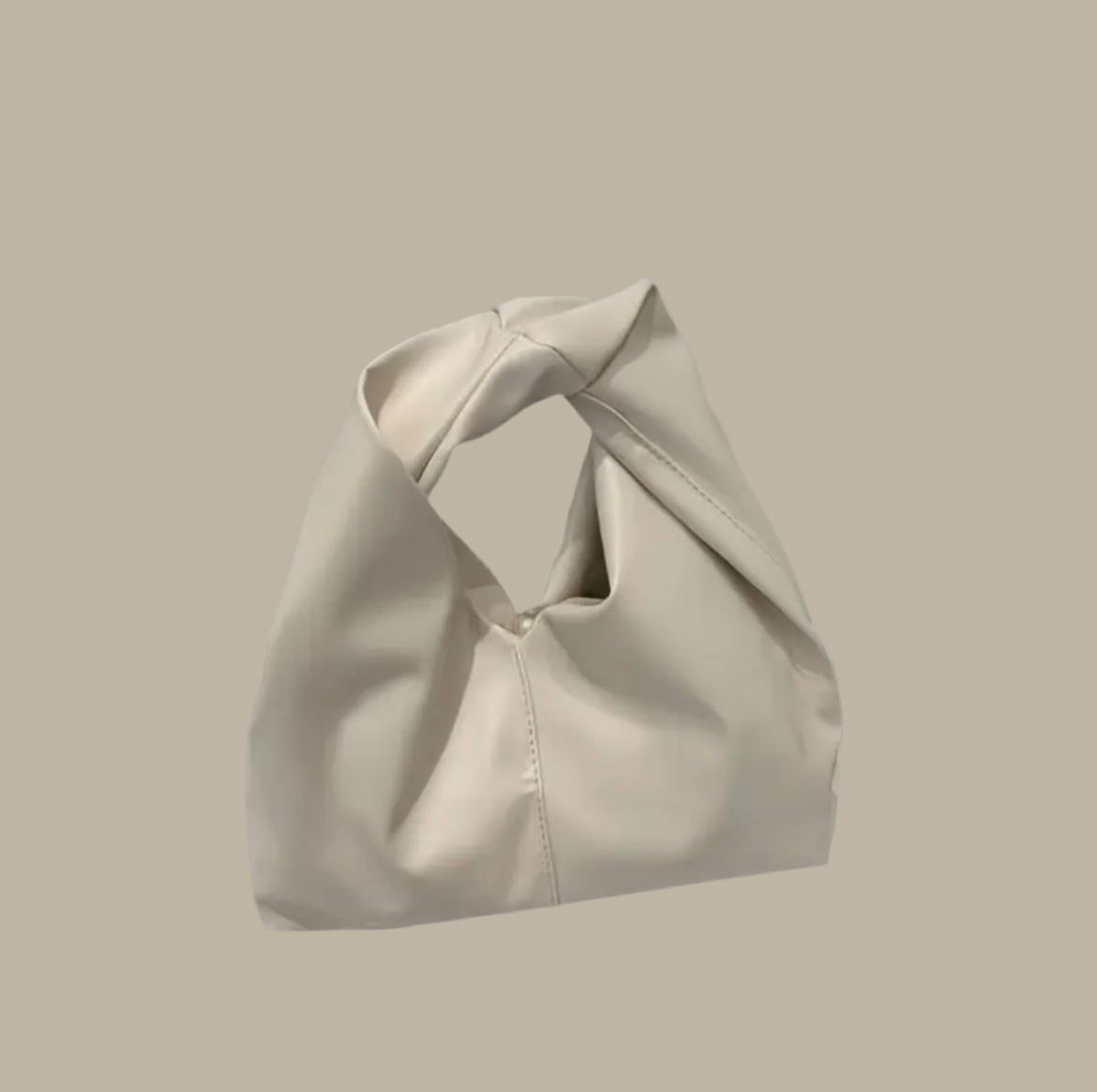 Trendy Cloud Ivory Pleated Shoulder Bag