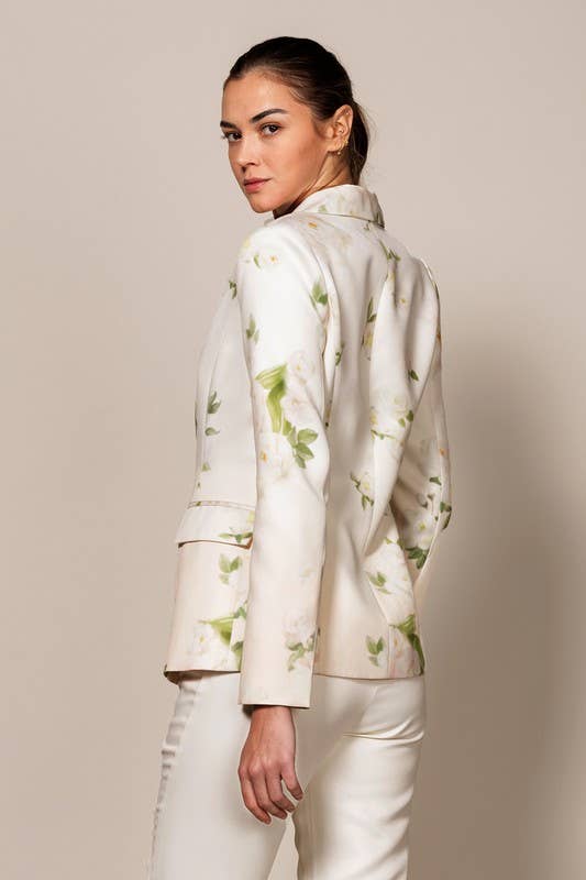 Alana Floral Single Breasted Blazer