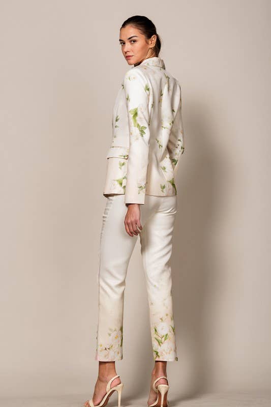 Alana Floral Single Breasted Blazer