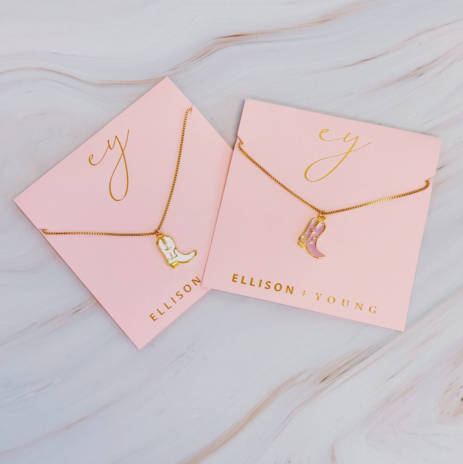 Cow Girl Boot Pendant Necklace