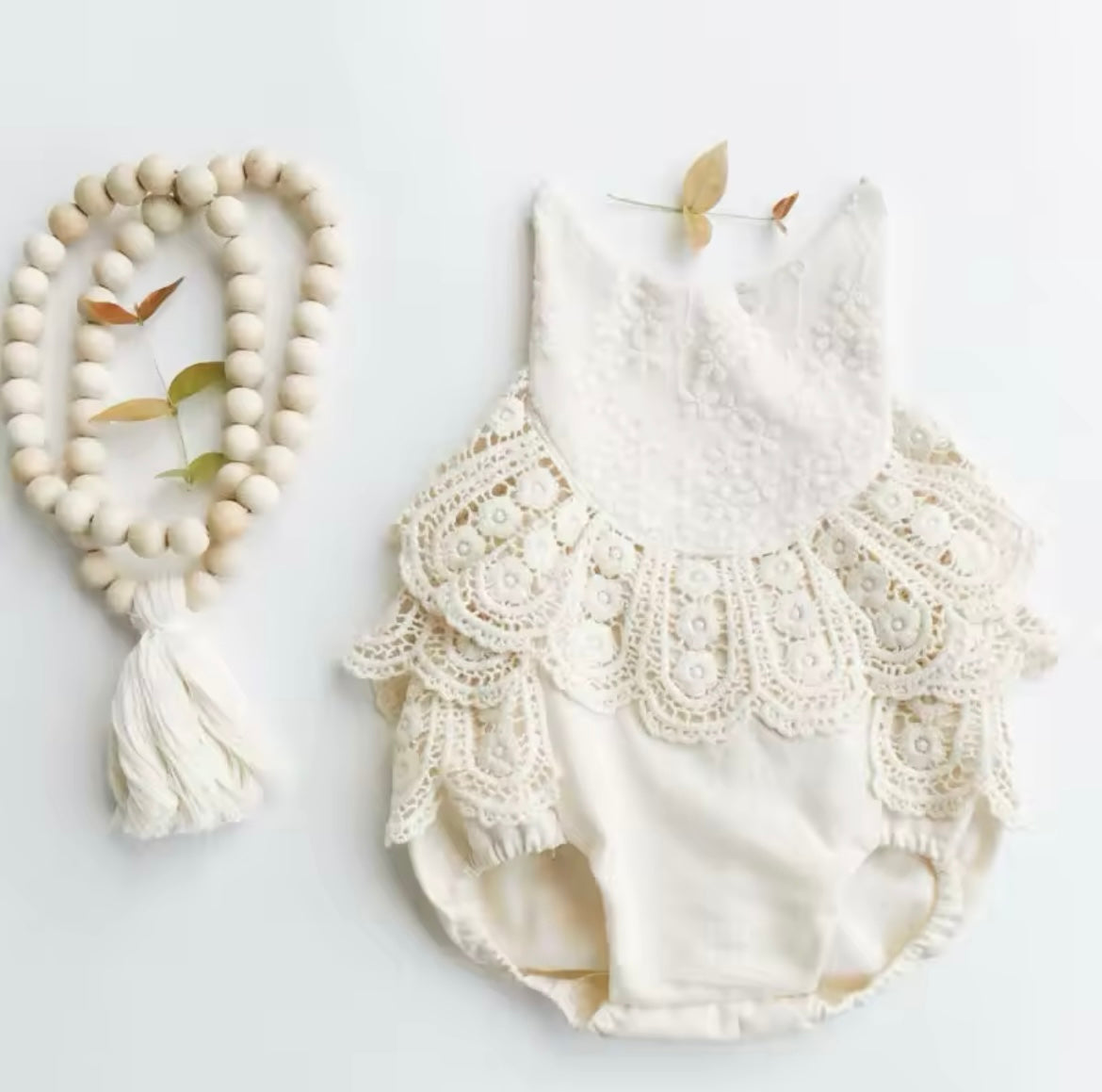 Sweet Ruffle Crochet Baby Romper