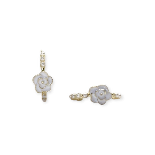 Camila Pearl Hoop Earrings