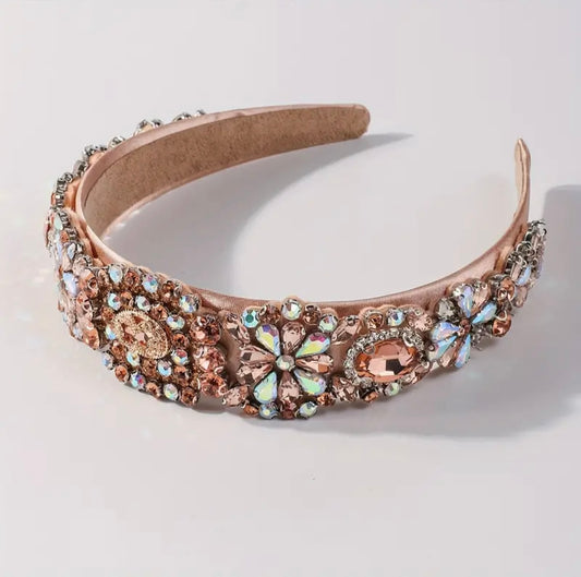 Sparkling Baroque Rhinestone Headband - Rhinestone Headband - essecoco
