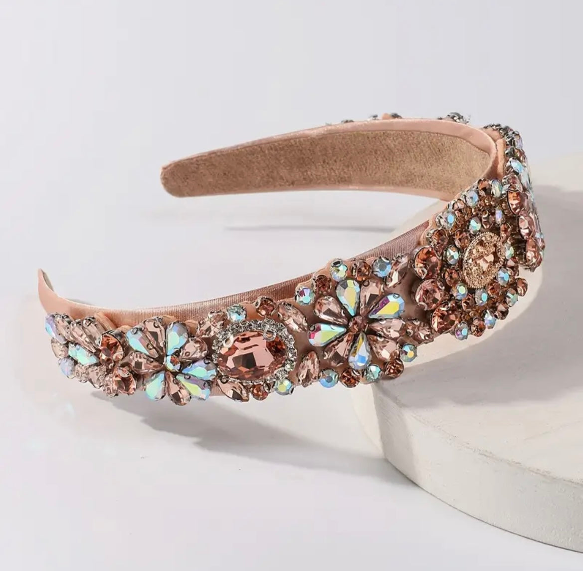 Sparkling Baroque Rhinestone Headband - Rhinestone Headband - essecoco