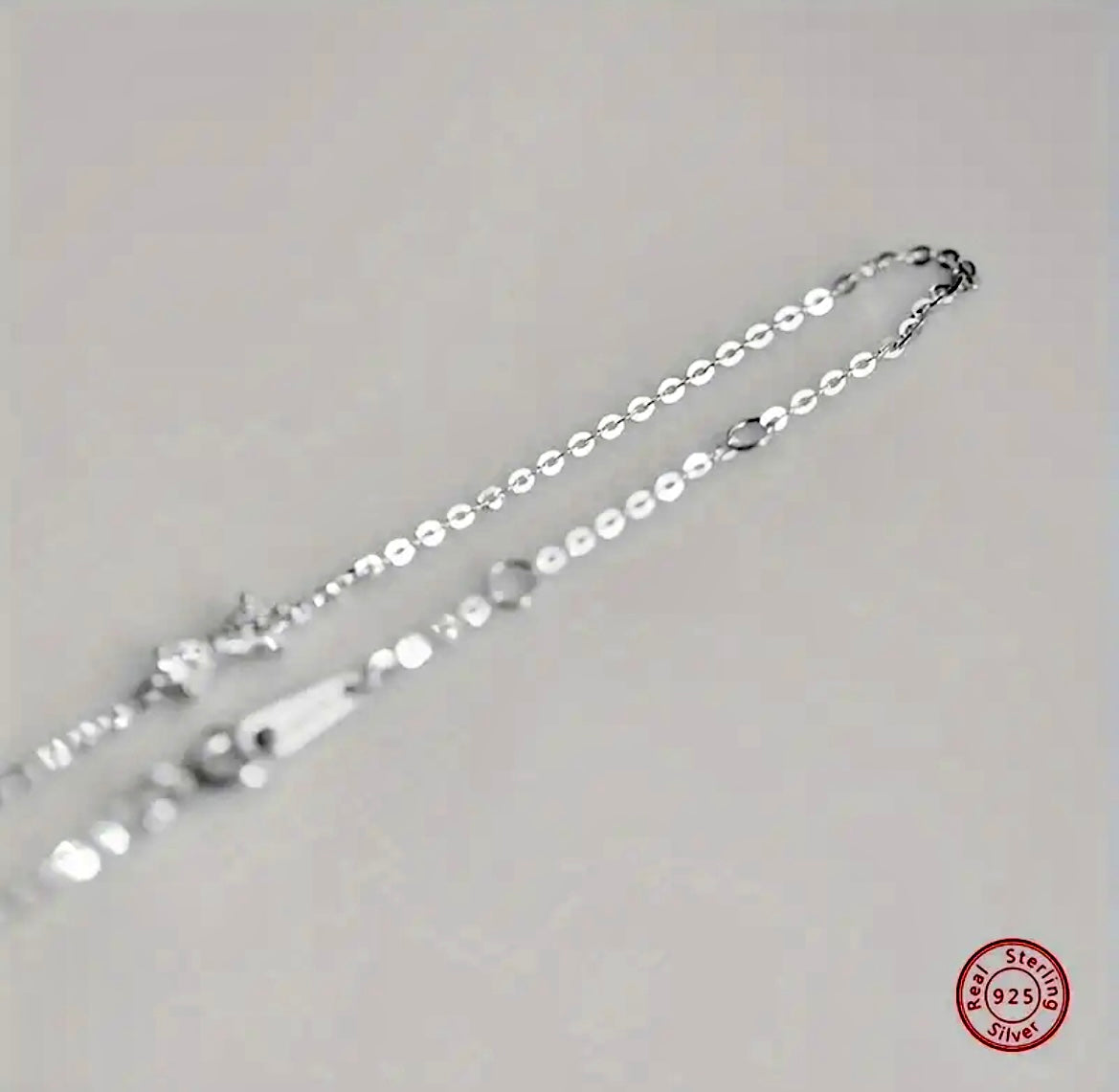 925 Silver Thin Chain Bow Bracelet Inlaid Shiny Zircon - Bow Bracelets - essecoco