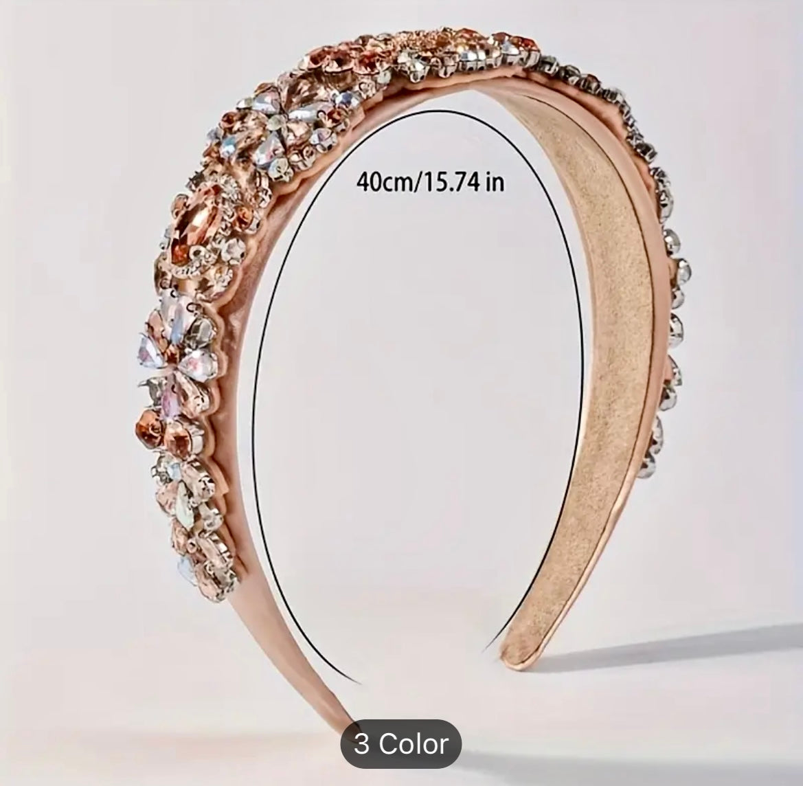 Sparkling Baroque Rhinestone Headband - Rhinestone Headband - essecoco