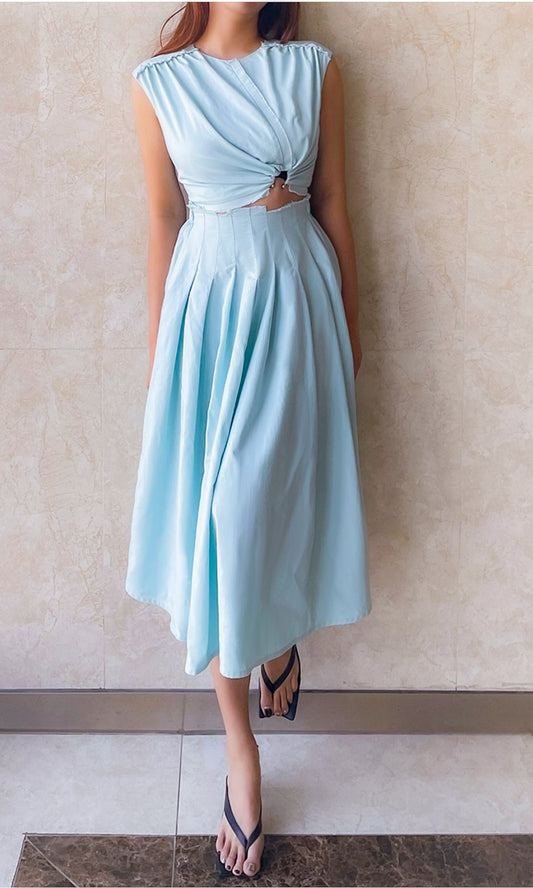 Carmen Sky Crop Top Set - Two Piece Sets - essecoco