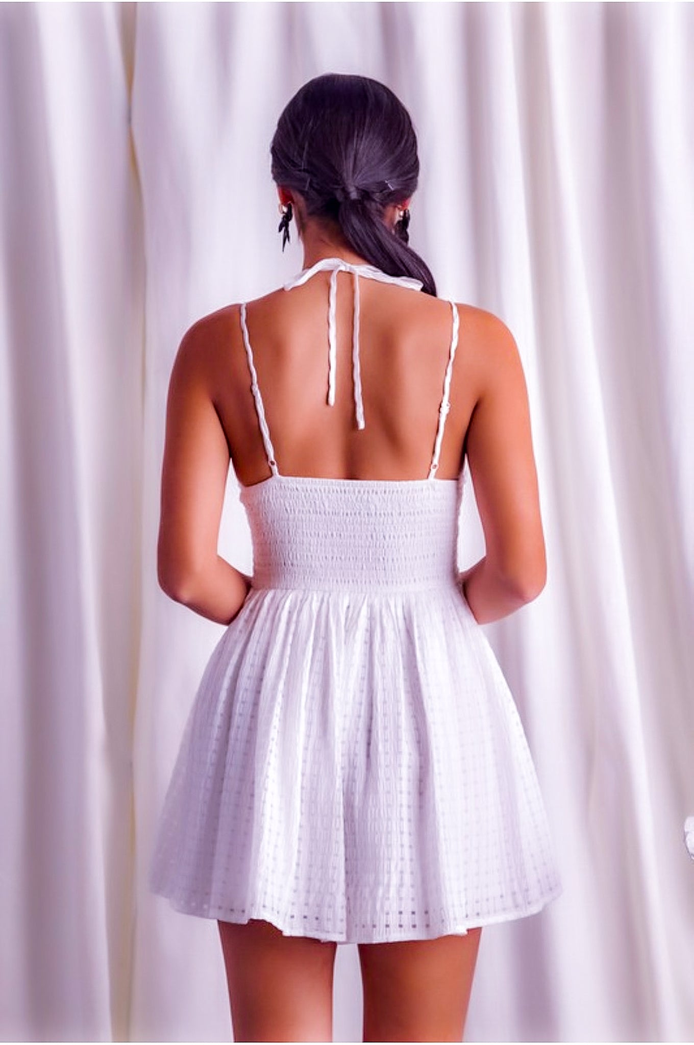 Olivia Smocked Detail Romper - Jumpsuits & Rompers - essecoco