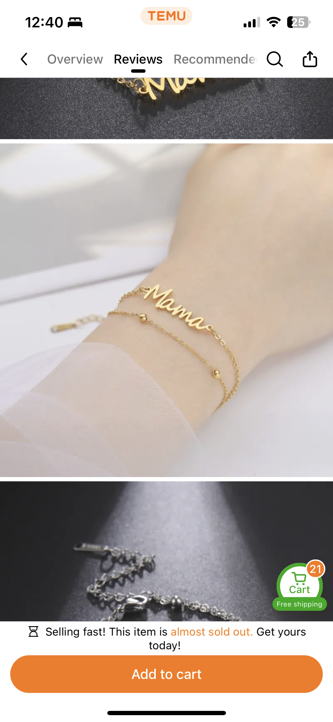 Mama Chain Bracelet - - essecoco
