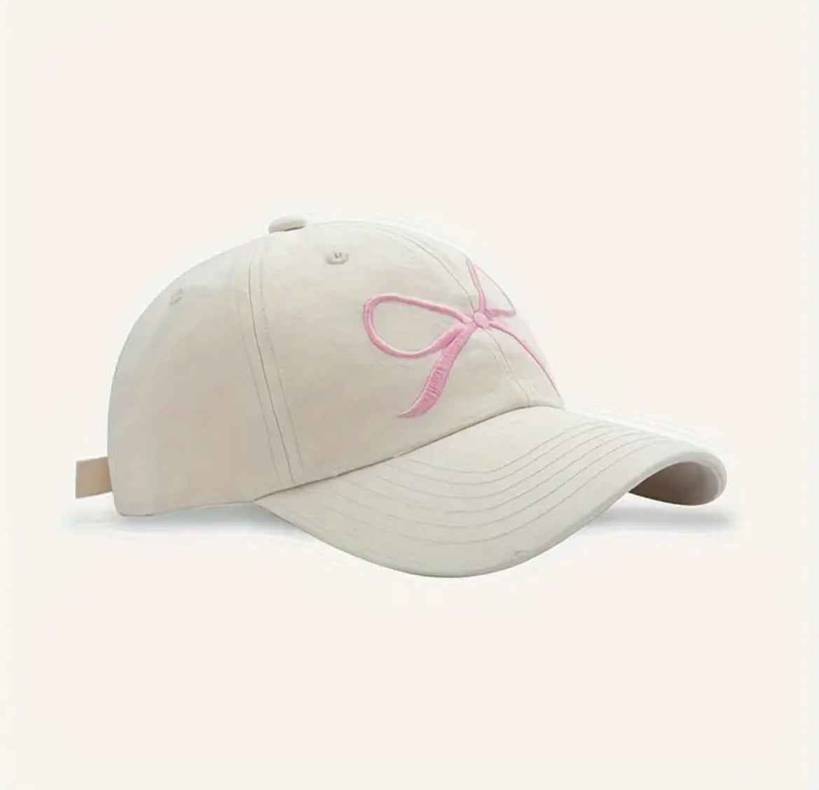 Bowknot Embroidered Baseball Cap