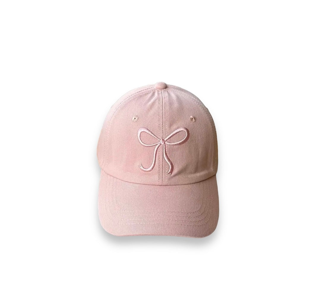 Bowknot Embroidered Baseball Cap - Women’s Baseball Cap - essecoco