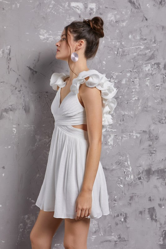 Elle Ruffle Dress - Dresses - essecoco