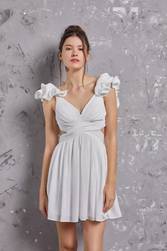 Elle Ruffle Dress - Dresses - essecoco
