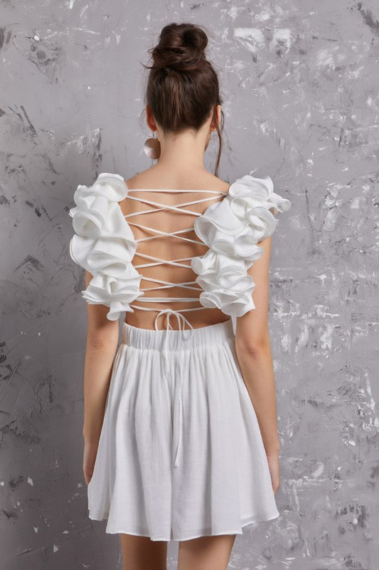 Elle Ruffle Dress - Dresses - essecoco