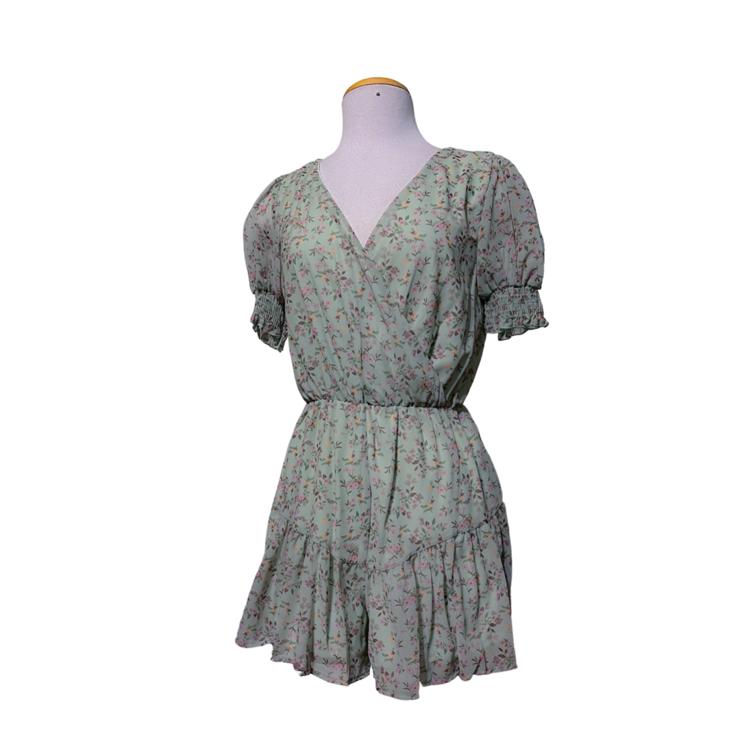 Emma Floral Romper - Jumpsuits & Rompers - essecoco