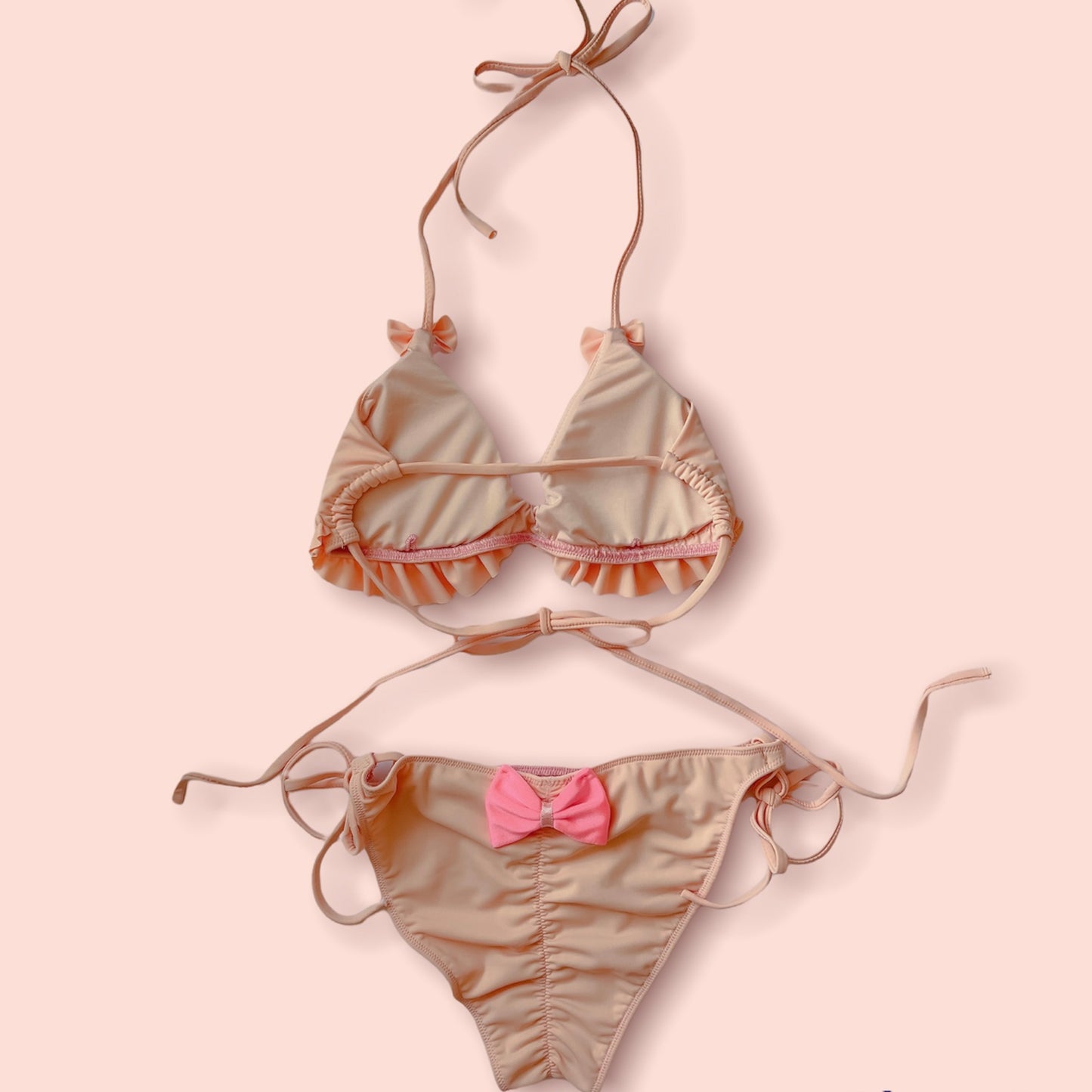 Ellie Blush Triangle Top - Swimwear - essecoco