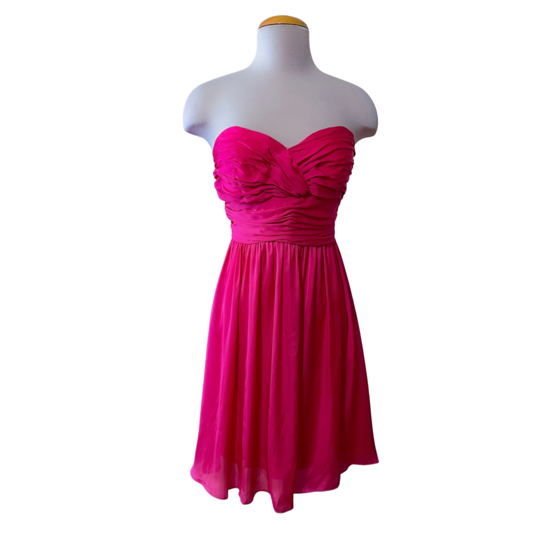 Callie Strapless Fuschia Dress -  - essecoco