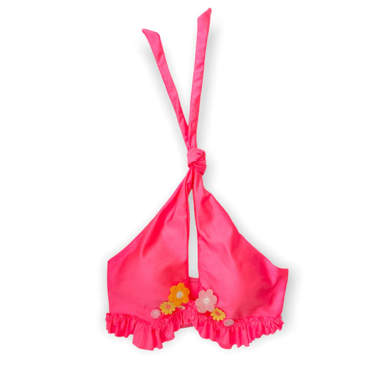 Zelda Coral Halter Top - Swimwear - essecoco