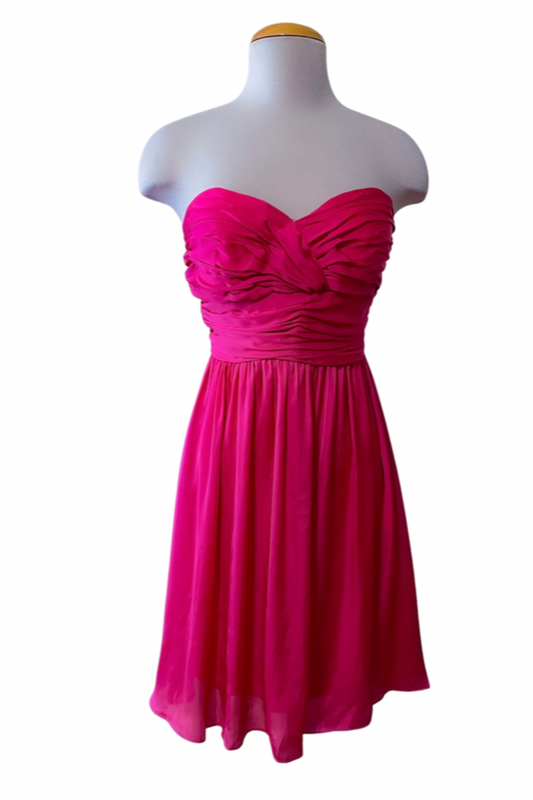 Callie Strapless Fuschia Dress -  - essecoco