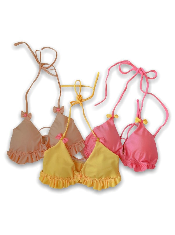 Ellie Lemon Triangle Top - Swimwear - essecoco