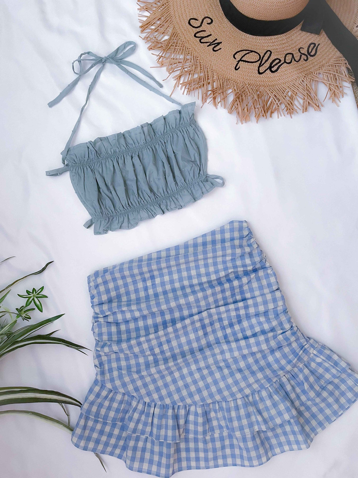 Emma Sage Backless Bandeau Top