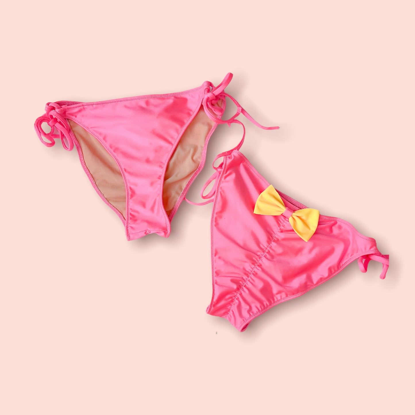 Elyse Coral String Bikini Bottom - Bikini Bottom - essecoco