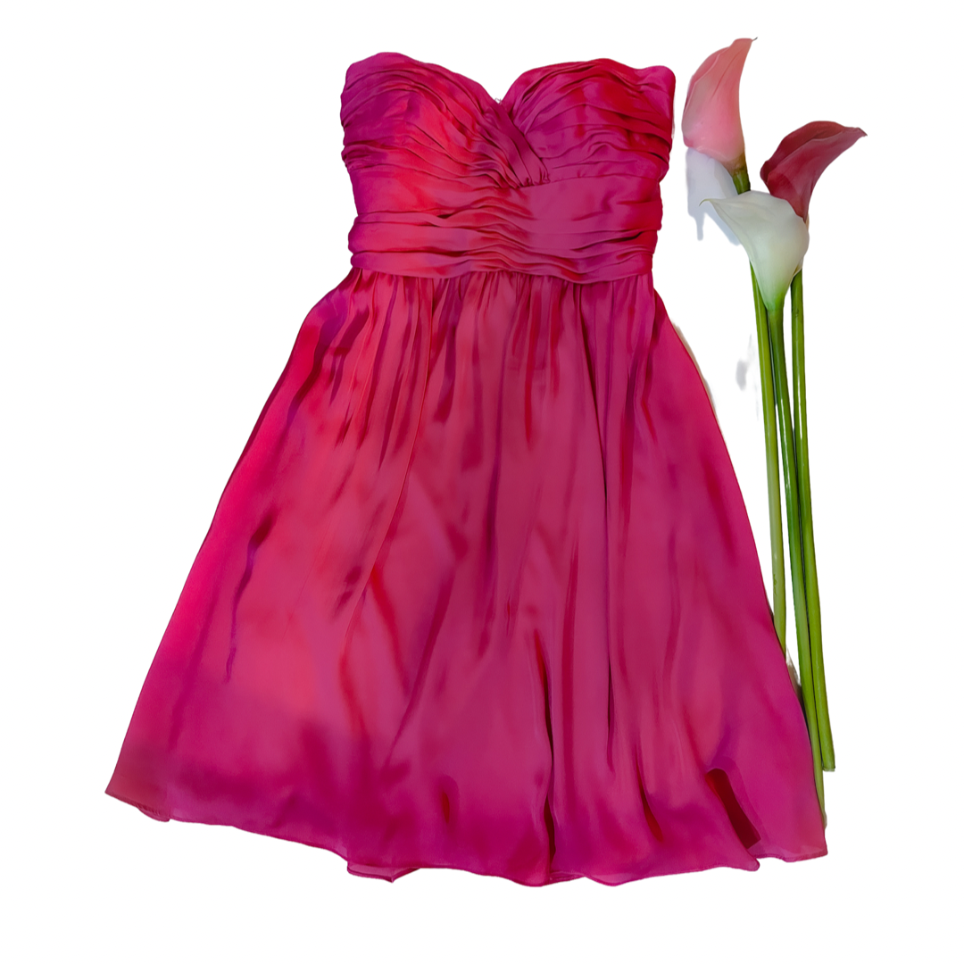 Callie Strapless Fuschia Dress -  - essecoco