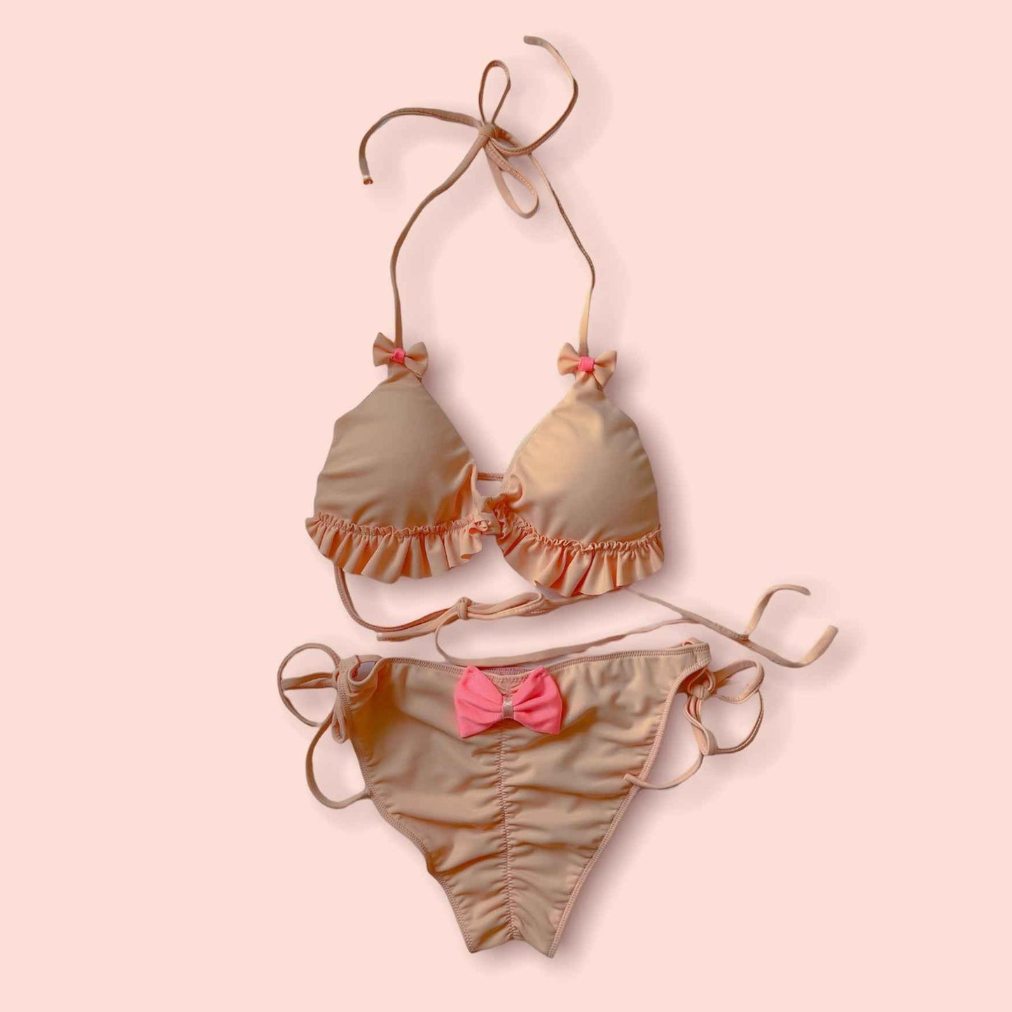 Elyse Blush String Bikini Bottom