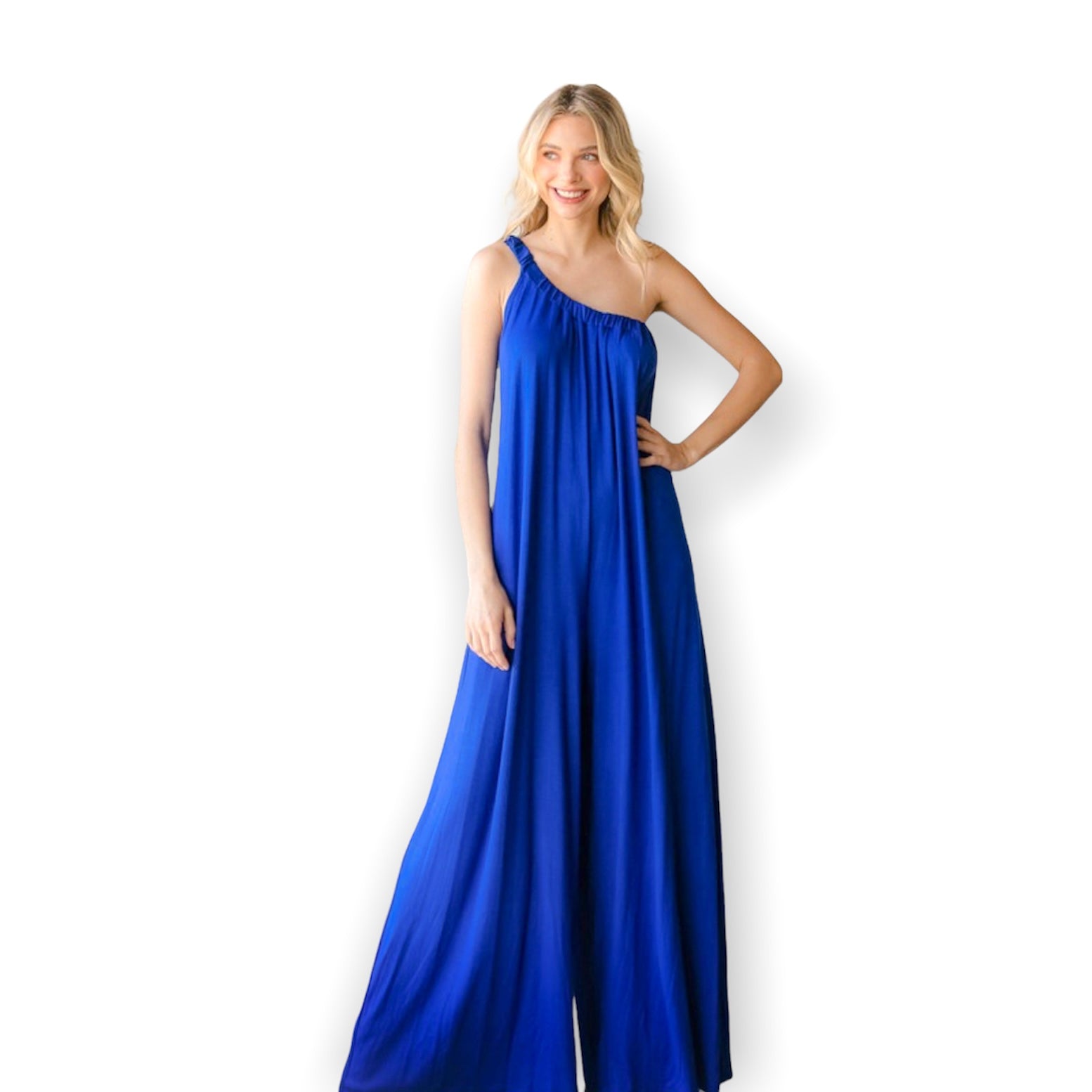 Lyndsey Royal Jumpsuit - Jumpsuits & Rompers - essecoco