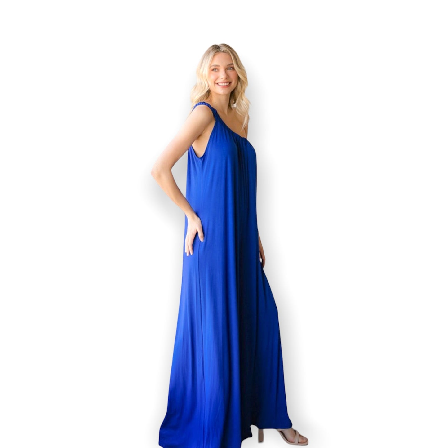 Lyndsey Royal Jumpsuit - Jumpsuits & Rompers - essecoco