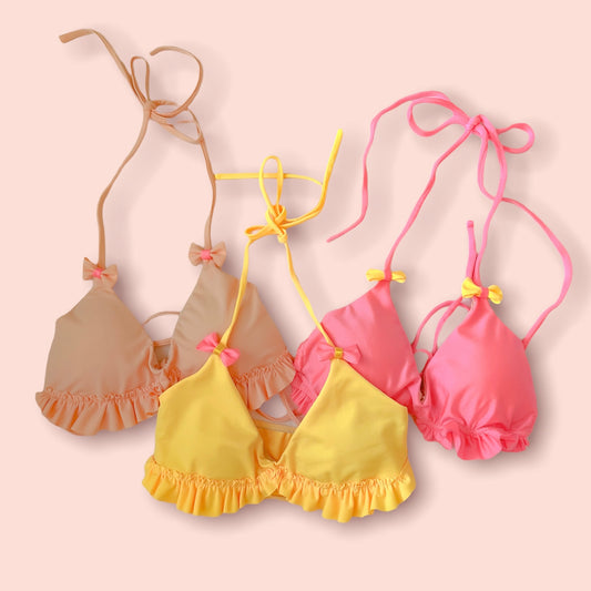 Ellie Lemon Triangle Top - Swimwear - essecoco