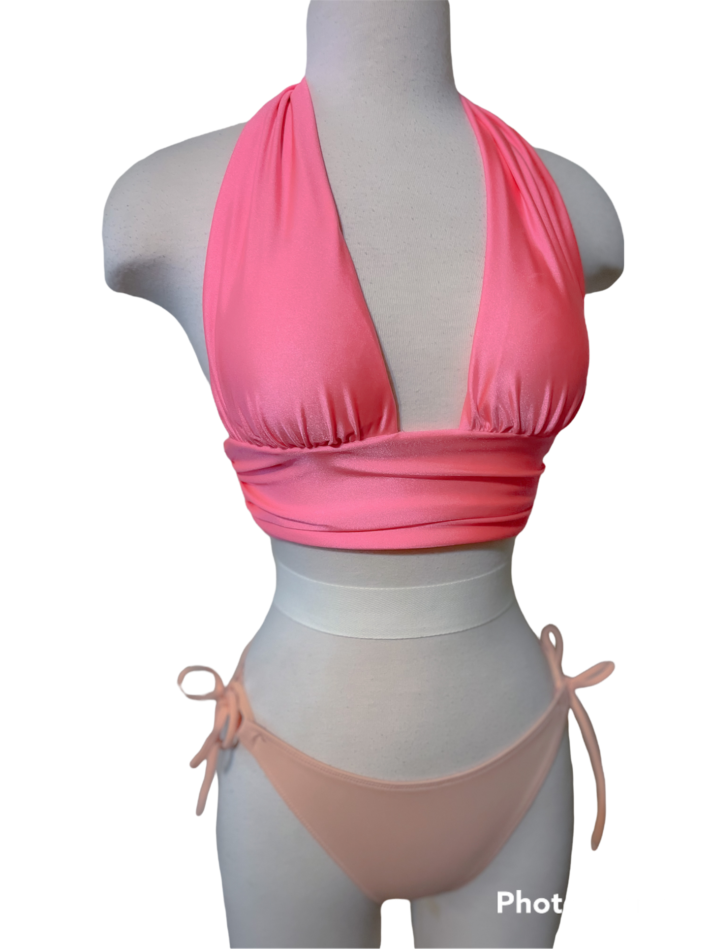 Zara Coral Halter Top