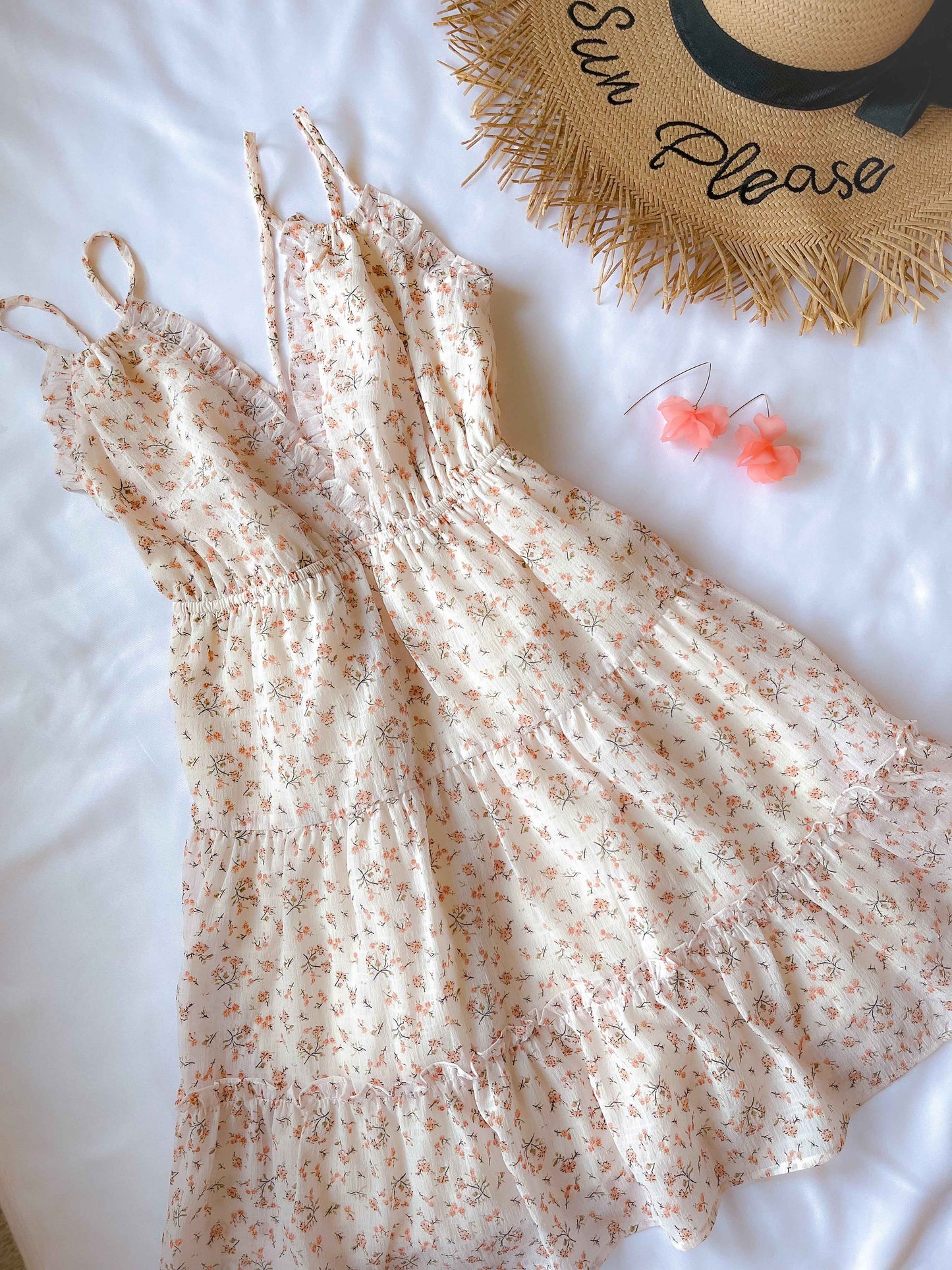Mia Floral Print Ruffle Dress