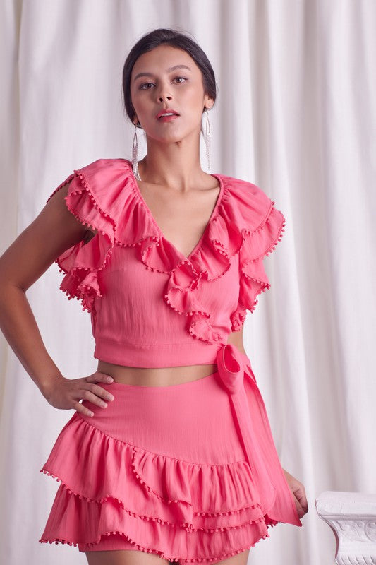 Elle Ruffle Top - Crop Top - essecoco