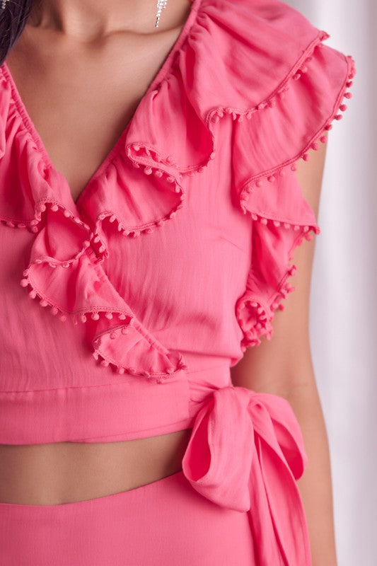 Elle Ruffle Top - Crop Top - essecoco