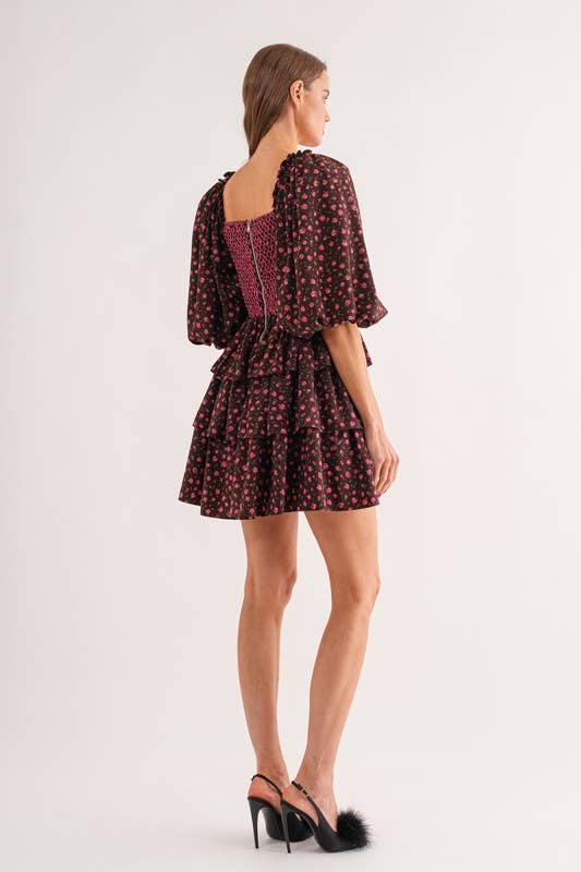 Sofie the Label Bri Mini Dress in a stylish, fitted design with a floral pattern and sleeveless silhouette.
