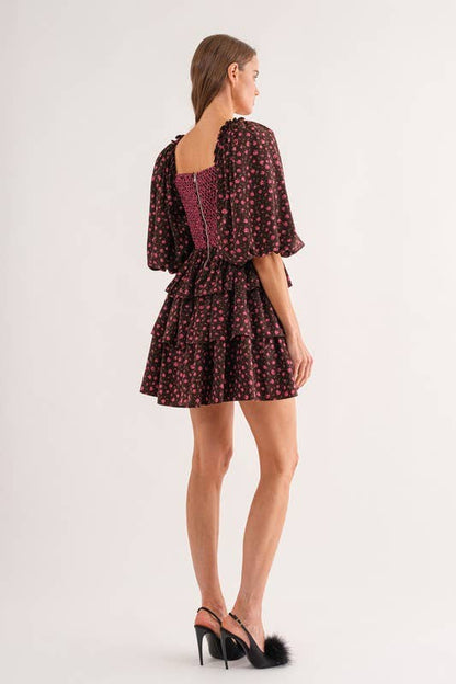 Sofie the Label Bri Mini Dress in a stylish, fitted design with a floral pattern and sleeveless silhouette.