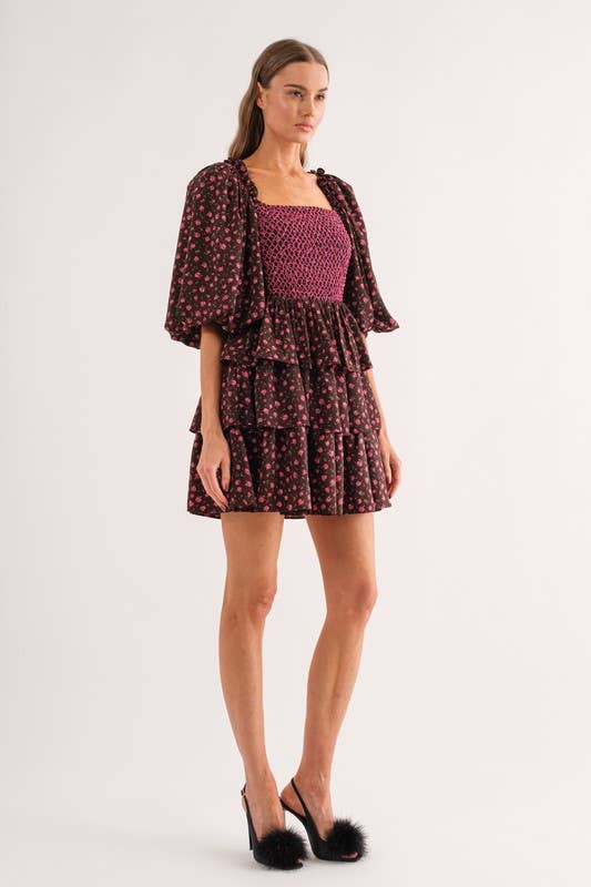 Sofie the Label Bri mini dress in lightweight fabric, featuring a fitted silhouette and stylish design, shown on a model.