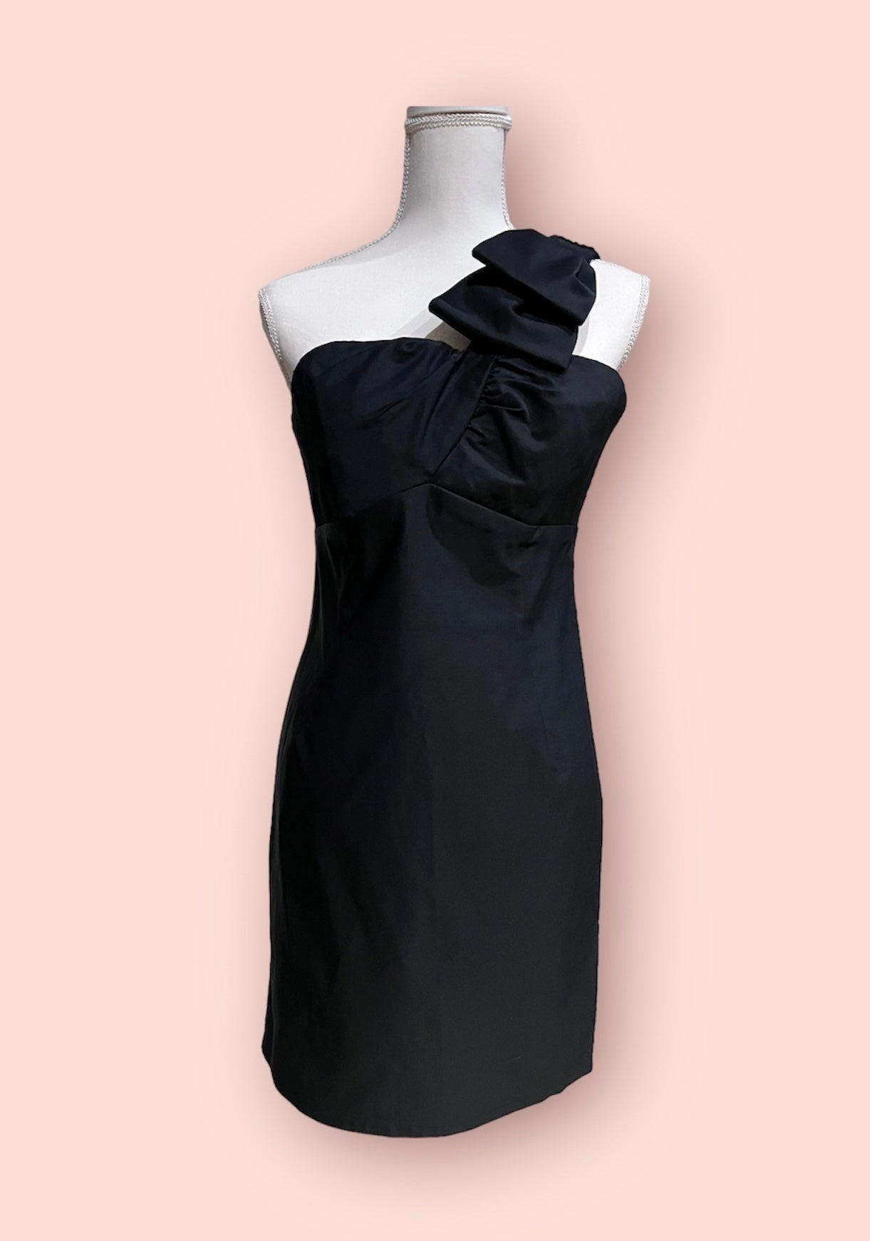 Kaya Bow One Shoulder Dress - One shoulder dress - essecoco