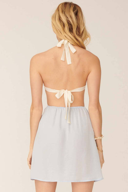 Alayna Color Block Halter Dress