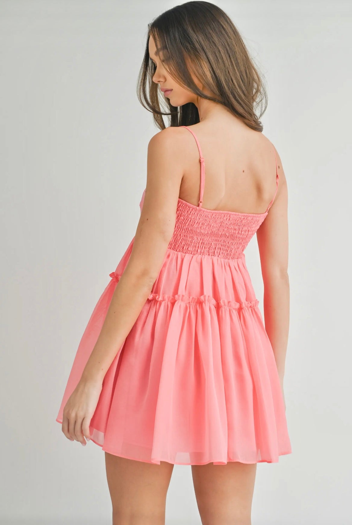 Adria Pink Babydoll Dress