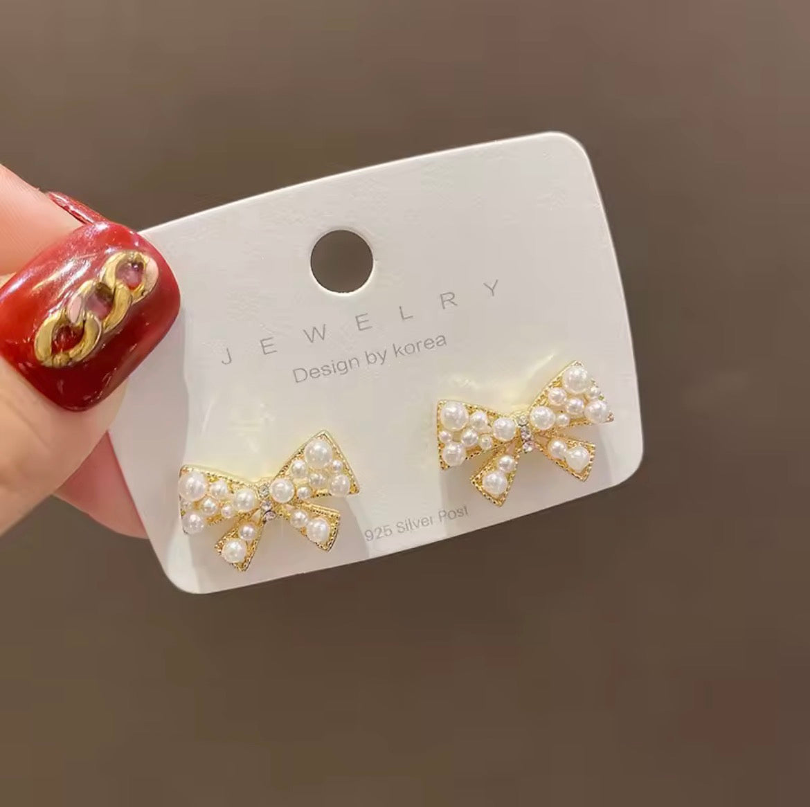 Dainty Pearl Bow Earrings - Pearl Earrings - essecoco