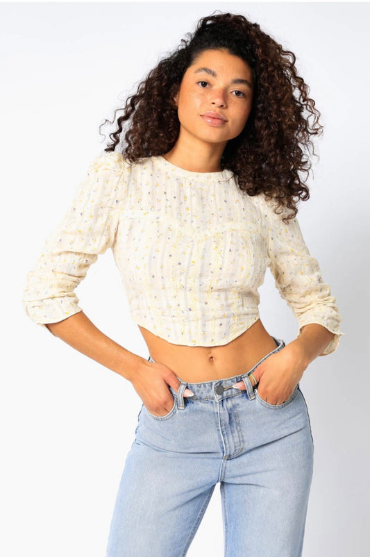Kya Sweet Floral Top - Corset Top - essecoco
